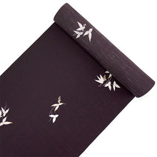 画像をギャラリービューアに読み込む, 洗える 着物 反物 紬風 レディース セミオーダー 仕立て付 深紫 オモダカ XS S M L XL 袷 単衣 テイジン素材 NKF エヌケーエフ 和装 和服 女性 小紋 きもの 羽織 コート ポリエステル
