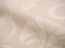 画像をギャラリービューアに読み込む, 洗える 着物 反物 紬風 レディース セミオーダー 仕立て付 アイボリー 唐花 XS S M L XL 袷 単衣 テイジン素材 NKF エヌケーエフ 和装 和服 女性 小紋 きもの 羽織 コート ポリエステル