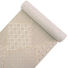 画像をギャラリービューアに読み込む, 洗える 着物 反物 紬風 レディース セミオーダー 仕立て付 ベージュ 裂取り 亀甲 紗綾型 格天井 古典 XS S M L XL 袷 単衣 テイジン素材 NKF エヌケーエフ 和装 和服 女性 小紋 きもの 羽織 コート ポリエステル