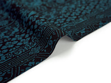画像をギャラリービューアに読み込む, 洗える 着物 反物 紬風 レディース セミオーダー 仕立て付 藍 ブルーグリーン 桜 菊 萩 梅 XS S M L XL 袷 単衣 テイジン素材 NKF エヌケーエフ 和装 和服 女性 小紋 きもの 羽織 コート ポリエステル