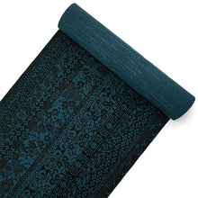 画像をギャラリービューアに読み込む, 洗える 着物 反物 紬風 レディース セミオーダー 仕立て付 藍 ブルーグリーン 桜 菊 萩 梅 XS S M L XL 袷 単衣 テイジン素材 NKF エヌケーエフ 和装 和服 女性 小紋 きもの 羽織 コート ポリエステル