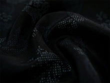 画像をギャラリービューアに読み込む, 洗える 着物 反物 紬風 レディース セミオーダー 仕立て付 ブラック 花 鳥 立涌 XS S M L XL 袷 単衣 テイジン素材 NKF エヌケーエフ 和装 和服 女性 小紋 きもの 羽織 コート ポリエステル