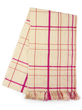 画像をギャラリービューアに読み込む, 兵児帯 絹 米沢織 ベージュ ピンク 銀 チェック お仕立て上がり チャイチャイ帯 大人の女性の贅沢な絹のへこ帯 カジュアルな装いをもっとお洒落に