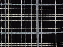 画像をギャラリービューアに読み込む, 兵児帯 絹 米沢織 ブラック グレー 銀 チェック お仕立て上がり チャイチャイ帯 大人の女性の贅沢な絹のへこ帯 カジュアルな装いをもっとお洒落に