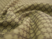 画像をギャラリービューアに読み込む, 綿きもの 小紋反物 フルオーダー仕立て付き カーキ 幾何学 花 格子 KIPPE めんこっとん 質の良い米沢織の木綿着物 柔らかなガーゼ風の手触り オールシーズンの普段着に 日本製