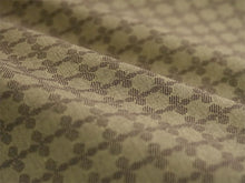 画像をギャラリービューアに読み込む, 綿きもの 小紋反物 フルオーダー仕立て付き カーキ 幾何学 花 格子 KIPPE めんこっとん 質の良い米沢織の木綿着物 柔らかなガーゼ風の手触り オールシーズンの普段着に 日本製