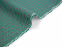 画像をギャラリービューアに読み込む, 綿きもの 小紋反物 フルオーダー仕立て付き グリーン 縞 KIPPE 質の良い米沢織の木綿着物 柔らかなガーゼ風の手触り オールシーズンの普段着に 日本製