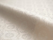 画像をギャラリービューアに読み込む, 洗える色無地 葵地紋 アイボリー 反物 セミオーダー仕立て付き 百華ブランドの上品な紋意匠 高級感あるテイジン素材の洗えるポリエステル着物 フォーマル・セミフォーマルに レディース