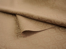 画像をギャラリービューアに読み込む, 洗える色無地 葵地紋 カーキ ブラウン 反物 セミオーダー仕立て付き 百華ブランドの上品な紋意匠 高級感あるテイジン素材の洗えるポリエステル着物 フォーマル・セミフォーマルに レディース