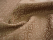 画像をギャラリービューアに読み込む, 洗える色無地 葵地紋 カーキ ブラウン 反物 セミオーダー仕立て付き 百華ブランドの上品な紋意匠 高級感あるテイジン素材の洗えるポリエステル着物 フォーマル・セミフォーマルに レディース