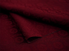 画像をギャラリービューアに読み込む, 洗える色無地 葵地紋 ボルドー 反物 セミオーダー仕立て付き 百華ブランドの上品な紋意匠 高級感あるテイジン素材の洗えるポリエステル着物 フォーマル・セミフォーマルに レディース