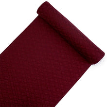 画像をギャラリービューアに読み込む, 洗える色無地 葵地紋 ボルドー 反物 セミオーダー仕立て付き 百華ブランドの上品な紋意匠 高級感あるテイジン素材の洗えるポリエステル着物 フォーマル・セミフォーマルに レディース