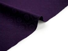 画像をギャラリービューアに読み込む, 洗える色無地 葵地紋 パープル 反物 セミオーダー仕立て付き 百華ブランドの上品な紋意匠 高級感あるテイジン素材の洗えるポリエステル着物 フォーマル・セミフォーマルに レディース