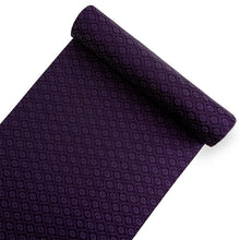 画像をギャラリービューアに読み込む, 洗える色無地 葵地紋 パープル 反物 セミオーダー仕立て付き 百華ブランドの上品な紋意匠 高級感あるテイジン素材の洗えるポリエステル着物 フォーマル・セミフォーマルに レディース