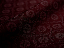 画像をギャラリービューアに読み込む, 洗える色無地 葵地紋 ダークブラウン 反物 セミオーダー仕立て付き 百華ブランドの上品な紋意匠 高級感あるテイジン素材の洗えるポリエステル着物 フォーマル・セミフォーマルに レディース