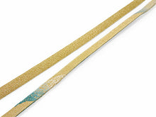 画像をギャラリービューアに読み込む, 正絹 帯揚げ帯締めセット フォーマル向き帯揚げ (青×水色暈し 幾何学地紋) 平組 帯〆 (渋青) 和装小物 レディース