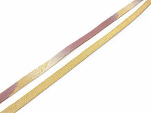 画像をギャラリービューアに読み込む, 正絹 帯揚げ帯締めセット フォーマル向き帯揚げ (薄茶地に青と紫の丸 唐花地紋) 平組 帯〆 (渋赤紫) 和装小物 レディース