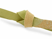 画像をギャラリービューアに読み込む, 正絹 帯揚げ帯締めセット フォーマル向き帯揚げ (グレー縦暈し 麻の葉と縞地紋) 平組 帯〆 (薄黄緑) 和装小物 レディース