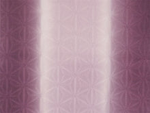 画像をギャラリービューアに読み込む, 正絹 帯揚げ帯締めセット フォーマル向き帯揚げ (紫縦暈し 麻の葉地紋) 平組 帯〆 (茶色) 和装小物 レディース