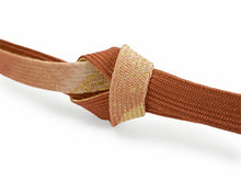 画像をギャラリービューアに読み込む, 正絹 帯揚げ帯締めセット フォーマル向き帯揚げ (紫縦暈し 麻の葉地紋) 平組 帯〆 (茶色) 和装小物 レディース