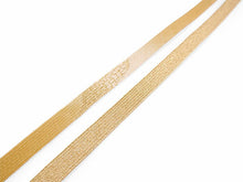 画像をギャラリービューアに読み込む, 正絹 帯揚げ帯締めセット フォーマル向き帯揚げ (墨×ベージュ暈し 麻の葉地紋) 平組 帯〆 (薄黄) 和装小物 レディース