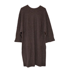 画像をギャラリービューアに読み込む, カーディガン 和装コート ブラウン YOUTOWA 継ぎ目のない求心編みのウール和装カーディガン 洋服にも合うモードでお洒落なデザイン