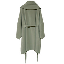 画像をギャラリービューアに読み込む, スタンドカラー付きスクエアコート ライトグリーン YOUTOWA フェルト状の冬でもあったか和装コート シンプルで洗練されたデザインがおしゃれ