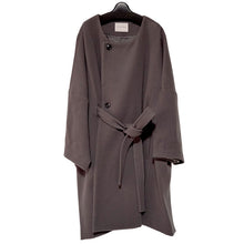 画像をギャラリービューアに読み込む, スタンドカラー付きスクエアコート チャコール YOUTOWA フェルト状の冬でもあったか和装コート シンプルで洗練されたデザインがおしゃれ