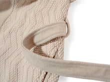 画像をギャラリービューアに読み込む, ニットドッキングコート ベージュ YOUTOWA ビーバー生地とニットを組み合わせた冬のコート 人気のへちま衿が和装にもぴったり