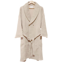 画像をギャラリービューアに読み込む, ニットドッキングコート ベージュ YOUTOWA ビーバー生地とニットを組み合わせた冬のコート 人気のへちま衿が和装にもぴったり