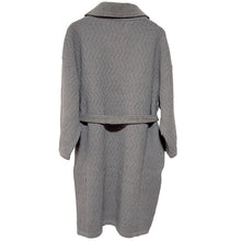 画像をギャラリービューアに読み込む, ニットドッキングコート グレー YOUTOWA ビーバー生地とニットを組み合わせた冬のコート 人気のへちま衿が和装にもぴったり
