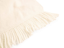 画像をギャラリービューアに読み込む, フリンジショールカーディガン ホワイト YOUTOWA 着こなし2way!ショール風に道行風に、サッと羽織れる薄手ニットカーディガン