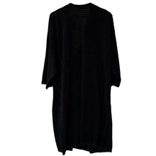 画像をギャラリービューアに読み込む, カーディガン 和装コート チャコール 道中着風で着物に合うお洒落なカシュクールカーディガン 肌寒い日や冷房対策に