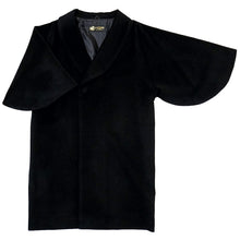 画像をギャラリービューアに読み込む, へちま衿コート カシミヤ混 3色 ライトブルー ブラック アイボリー 人気のへちま衿の冬用カシミヤコート 着物にも洋服にも合うシンプル可愛さ