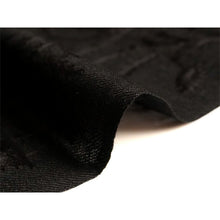 画像をギャラリービューアに読み込む, カシミール刺繍ストール 大判 黒 ブラック 更紗 ウール エスニックな花柄刺繍 秋冬にサッと羽織れる軽くて暖かいショール 和装にも洋装にも