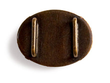 画像をギャラリービューアに読み込む, 帯留 絹 白地 ピンク 幾何学 オーバル 絹帯地で作ったくるみボタン風の素朴かわいい帯どめ 四分紐にも通せる大きめサイズ