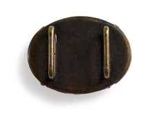 画像をギャラリービューアに読み込む, 帯留 絹 レッド さくら ラメ オーバル 絹帯地で作ったくるみボタン風の素朴かわいい帯どめ 四分紐にも通せる大きめサイズ