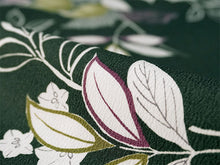 画像をギャラリービューアに読み込む, 洗える着物 袷 小紋 Lサイズ 仕立て上がり テイジン素材 単品 グリーン 木蓮 レディース 品よい縮緬地のお洒落な小紋