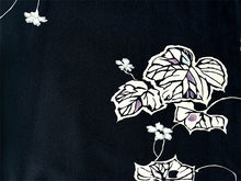 画像をギャラリービューアに読み込む, 洗える着物 袷 小紋 Lサイズ 仕立て上がり テイジン素材 単品 ネイビー ツタ レディース 品よい縮緬地のお洒落な小紋