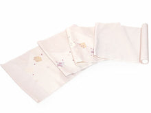 画像をギャラリービューアに読み込む, 絹 西陣織 九寸名古屋帯 単品 仕立て付き 薄ピンク 源氏香 さくら 六通柄 レディース 普段着や気軽なパーティーに