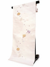 画像をギャラリービューアに読み込む, 絹 西陣織 九寸名古屋帯 単品 仕立て付き 薄ピンク 源氏香 さくら 六通柄 レディース 普段着や気軽なパーティーに