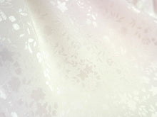 画像をギャラリービューアに読み込む, 洗える長襦袢 反物 東レシルック七彩ぼかし 草花地紋 イエロー グリーン パープル フルオーダー仕立て付き レディース