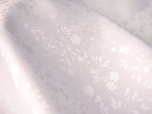 画像をギャラリービューアに読み込む, 洗える長襦袢 反物 東レシルック七彩ぼかし 草花地紋 ピンク パープル ホワイト フルオーダー仕立て付き レディース