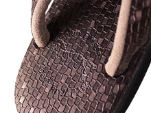 画像をギャラリービューアに読み込む, カレンブロッソ 草履 単品 Lサイズ ブラウン 石畳 チェック 格子 鼻緒 レディース 歩きやすくてオシャレ 愛好者の多い菱屋カフェ草履