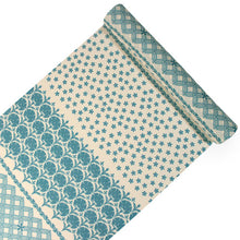 画像をギャラリービューアに読み込む, 東レ爽竹洗える長襦袢反物 フルオーダーお仕立て付き セオα オフホワイト ブルー 花 幾何学 紗 ストライプ 快適 自宅で洗濯OK