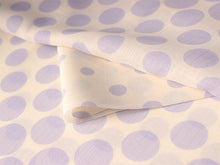 画像をギャラリービューアに読み込む, 東レ爽竹洗える長襦袢反物 フルオーダーお仕立て付き セオα オフホワイト パープル 水玉 ドット 紗 ストライプ 快適 自宅で洗濯OK