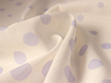画像をギャラリービューアに読み込む, 東レ爽竹洗える長襦袢反物 フルオーダーお仕立て付き セオα オフホワイト パープル 水玉 ドット 紗 ストライプ 快適 自宅で洗濯OK
