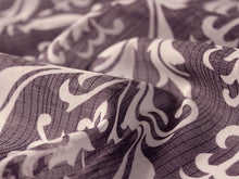 画像をギャラリービューアに読み込む, 東レ爽竹洗える長襦袢反物 フルオーダーお仕立て付き セオα パープル ダマスク 紗 ストライプ 快適 自宅で洗濯OK