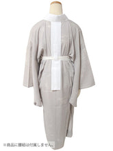 画像をギャラリービューアに読み込む, 東レ爽竹 洗える長襦袢 お仕立て上がり 万筋 ウォームグレー 鳥獣戯画 紗 夏用 自宅で洗濯OK サラッと快適 夏向け長襦袢