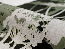 画像をギャラリービューアに読み込む, 浴衣 反物 知多木綿 お仕立て付き 黒 グリーン 藤袴 手染め 日本製 自分サイズにお誂え